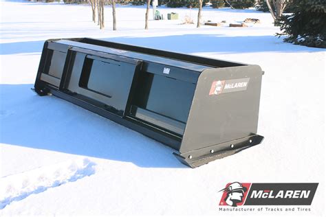 skid steer snow box|skid steer snow plow attachment.